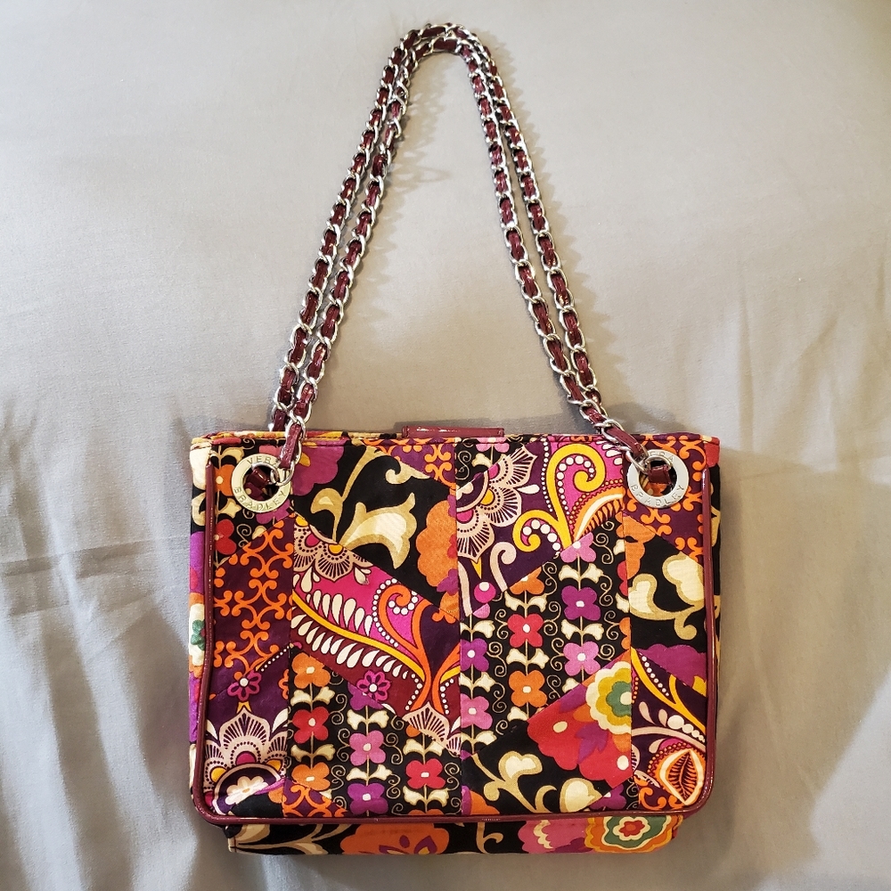 Vera Bradley Chain Handbag Suzani Patchwork Purse